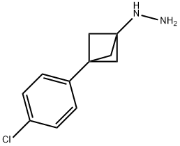 Hydrazine, [3-(4-chlorophenyl)bicyclo[1.1.1]pent-1-yl]- 구조식 이미지