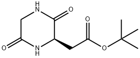 tert-Butyl 2-[(2R)-3,6-dioxopiperazin-2-yl]acetate Structure