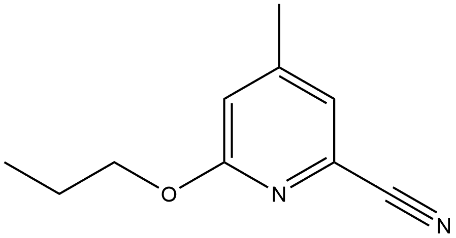 4-Methyl-6-propoxy-2-pyridinecarbonitrile Structure