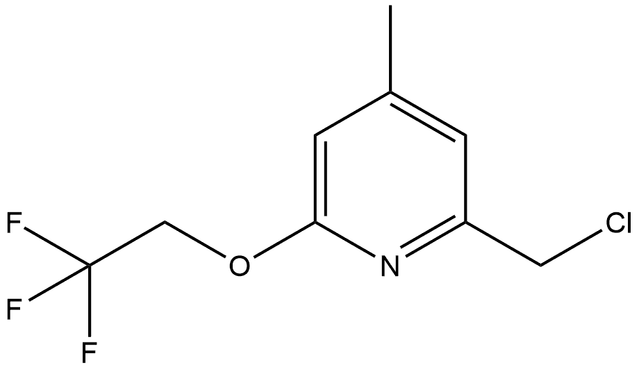 2-(Chloromethyl)-4-methyl-6-(2,2,2-trifluoroethoxy)pyridine Structure