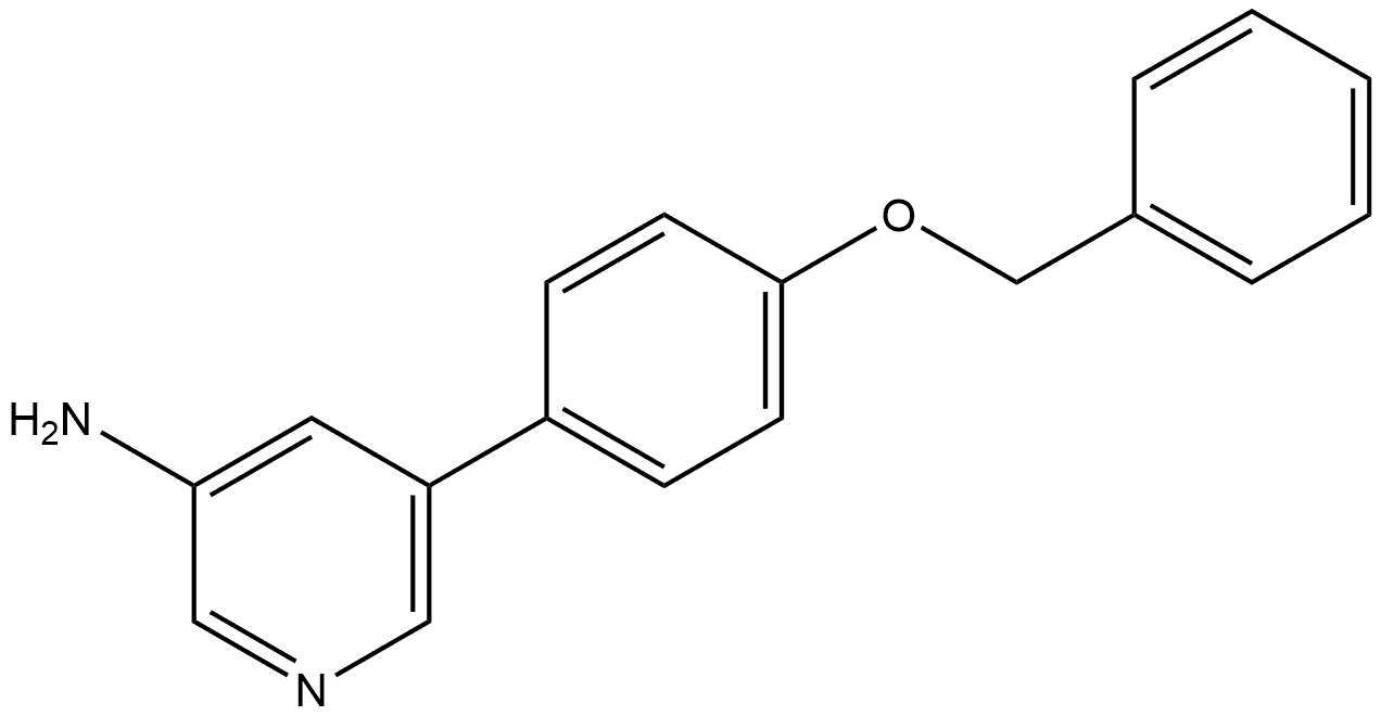 5-[4-(Phenylmethoxy)phenyl]-3-pyridinamine Structure