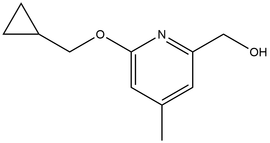 6-(Cyclopropylmethoxy)-4-methyl-2-pyridinemethanol Structure