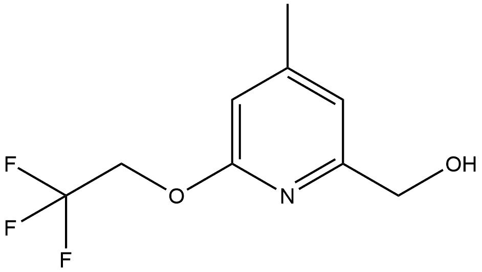 4-Methyl-6-(2,2,2-trifluoroethoxy)-2-pyridinemethanol Structure