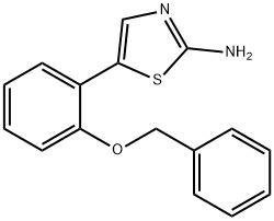 5-(2-(Benzyloxy)phenyl)thiazol-2-amine 구조식 이미지