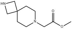 2,7-Diazaspiro[3.5]nonane-7-acetic acid, methyl ester 구조식 이미지