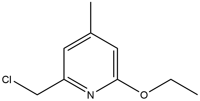 2-(Chloromethyl)-6-ethoxy-4-methylpyridine Structure