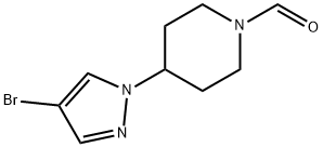 4-(4-bromopyrazol-1-yl)piperidine-1-carbaldehyde Structure