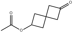 Spiro[3.3]heptan-2-one, 6-(acetyloxy)- Structure