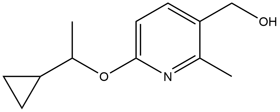 6-(1-Cyclopropylethoxy)-2-methyl-3-pyridinemethanol Structure