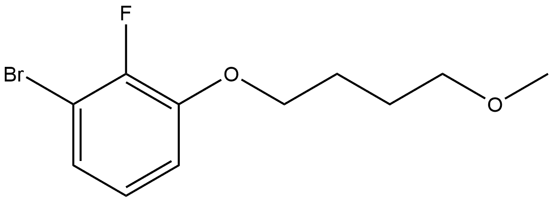 1-Bromo-2-fluoro-3-(4-methoxybutoxy)benzene Structure