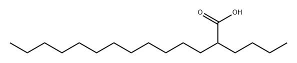 Tetradecanoic acid, 2-butyl- Structure