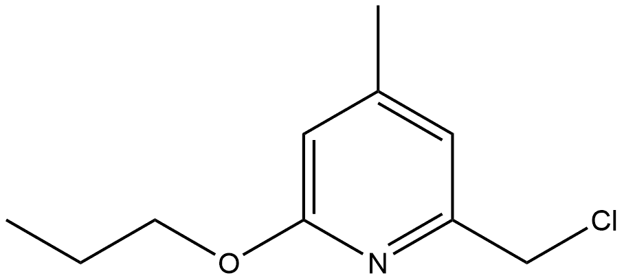 2-(Chloromethyl)-4-methyl-6-propoxypyridine Structure