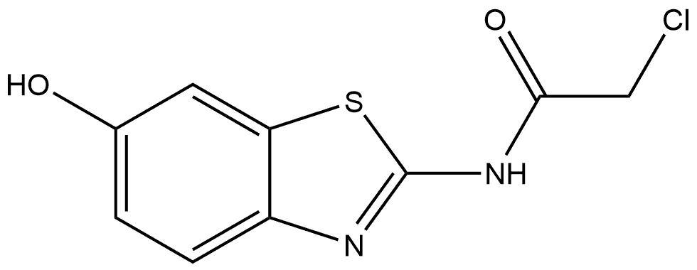 2-Chloro-N-(6-hydroxy-2-benzothiazolyl)acetamide Structure