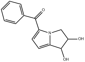 Methanone, (2,3-dihydro-1,2-dihydroxy-1H-pyrrolizin-5-yl)phenyl- Structure