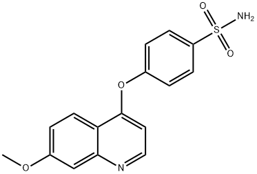 Benzenesulfonamide, 4-[(7-methoxy-4-quinolinyl)oxy]- Structure