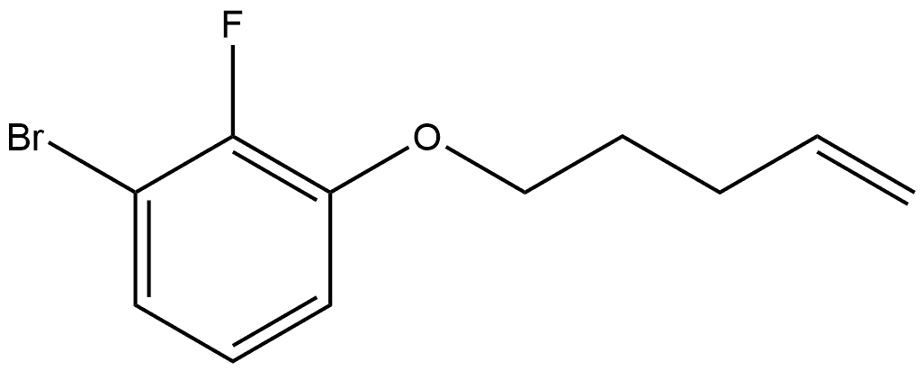 1-Bromo-2-fluoro-3-(4-penten-1-yloxy)benzene Structure