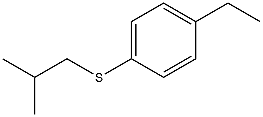 1-Ethyl-4-[(2-methylpropyl)thio]benzene Structure