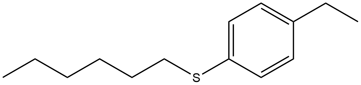 1-Ethyl-4-(hexylthio)benzene Structure