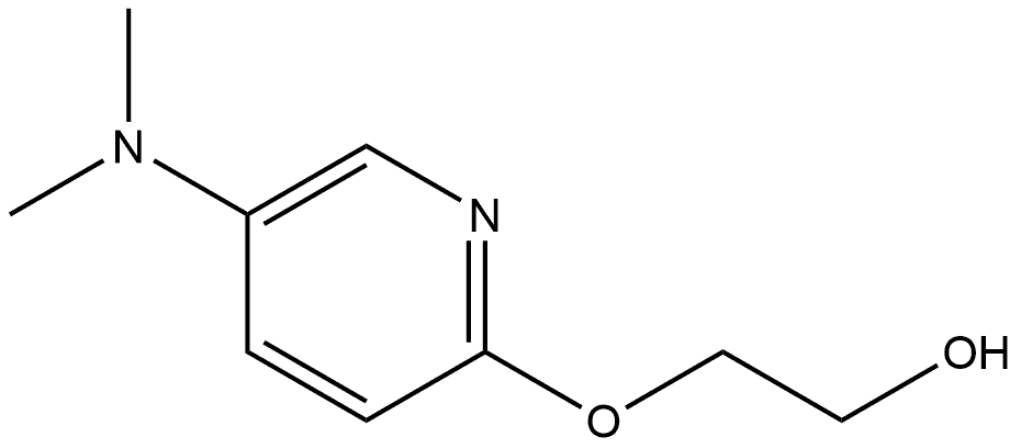 2-[[5-(Dimethylamino)-2-pyridinyl]oxy]ethanol Structure