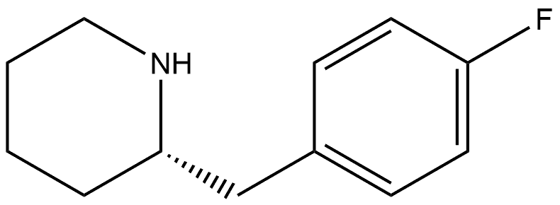 (S)-2-(4-fluorobenzyl)piperidine Structure