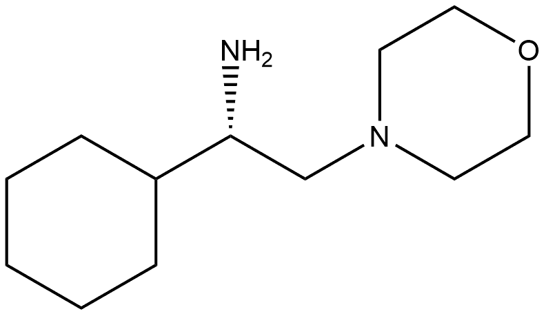 (αS)-α-Cyclohexyl-4-morpholineethanamine Structure