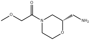 Ethanone, 1-[(2S)-2-(aminomethyl)-4-morpholinyl]-2-methoxy- 구조식 이미지