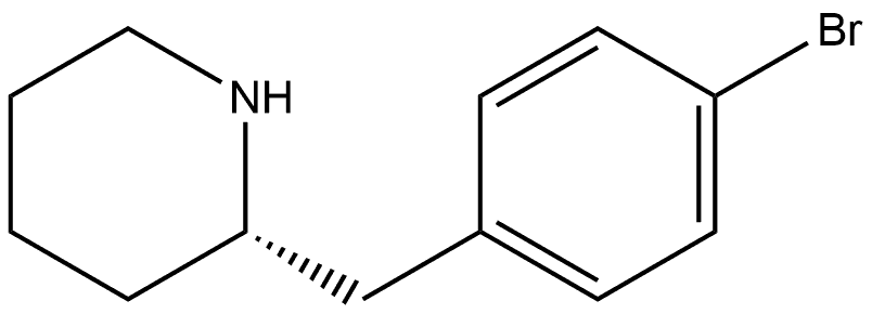 (S)-2-(4-bromobenzyl)piperidine Structure