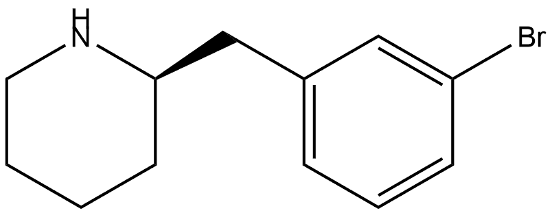 (R)-2-(3-bromobenzyl)piperidine Structure