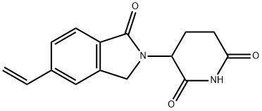 3-(5-Ethenyl-1,3-dihydro-1-oxo-2H-isoindol-2-yl)-2,6-piperidinedione Structure