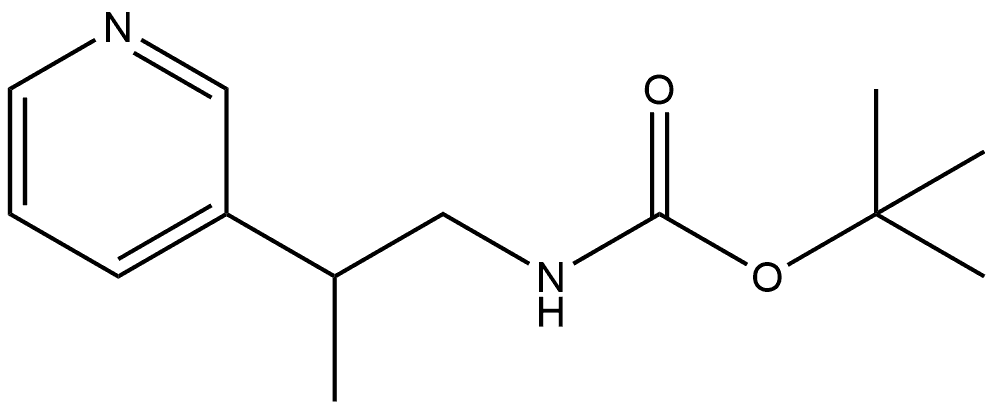 tert-butyl (2-(pyridin-3-yl)propyl)carbamate Structure