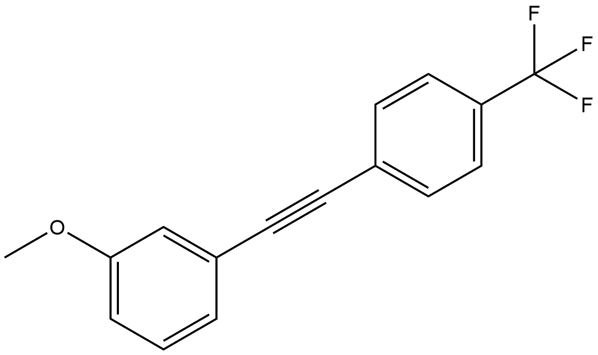 1-Methoxy-3-[2-[4-(trifluoromethyl)phenyl]ethynyl]benzene Structure