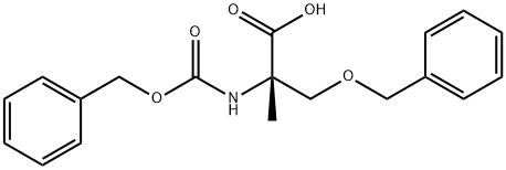 2-Methyl-N-[(phenylmethoxy)carbonyl]-O-(phenylmethyl)-L-serine Structure