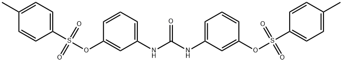 Urea, N,N'-bis[3-[[(4-methylphenyl)sulfonyl]oxy]phenyl]- Structure