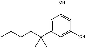 1,3-Benzenediol, 5-(1,1-dimethylpentyl)- 구조식 이미지