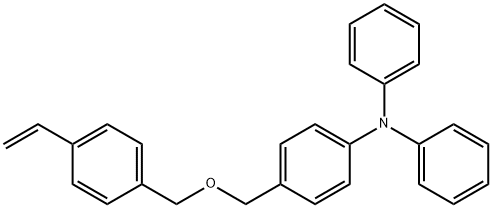 Benzenamine, 4-[[(4-ethenylphenyl)methoxy]methyl]-N,N-diphenyl- Structure