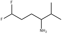 6,6-difluoro-2-methylhexan-3-amine Structure