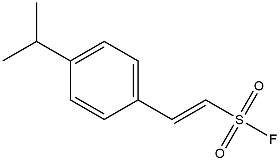 (1E)-2-[4-(1-Methylethyl)phenyl]ethenesulfonyl fluoride Structure