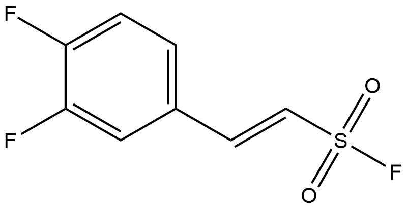 Ethenesulfonyl fluoride, 2-(3,4-difluorophenyl)-, Structure