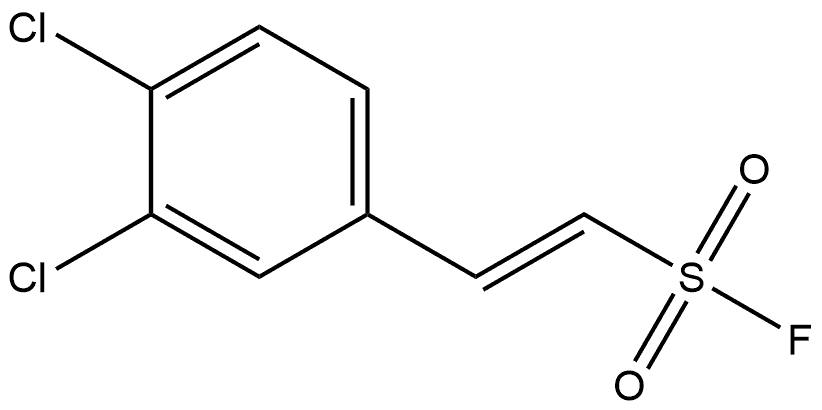 Ethenesulfonyl fluoride, 2-(3,4-dichlorophenyl)-, Structure