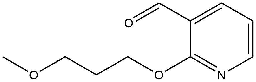 2-(3-Methoxypropoxy)-3-pyridinecarboxaldehyde Structure