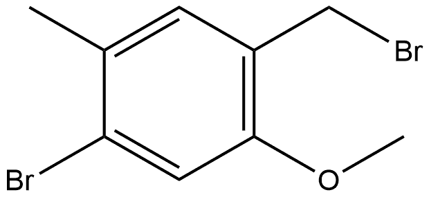 1-Bromo-4-(bromomethyl)-5-methoxy-2-methylbenzene Structure