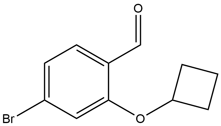 4-Bromo-2-(cyclobutyloxy)benzaldehyde Structure