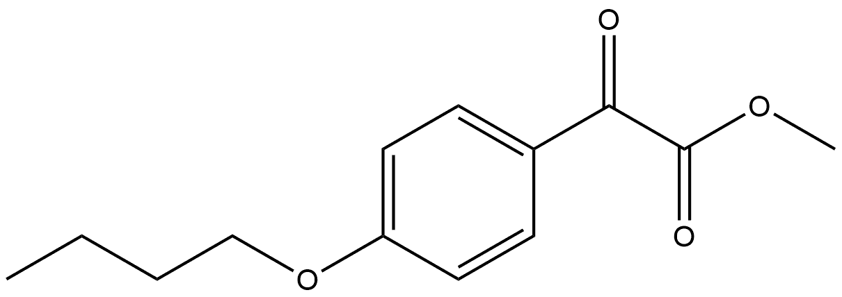 Methyl 4-butoxy-α-oxobenzeneacetate Structure