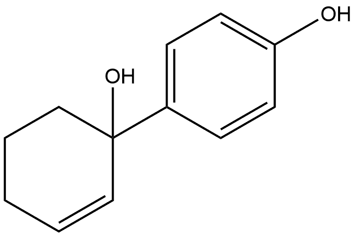 4-(1-Hydroxy-2-cyclohexen-1-yl)phenol Structure