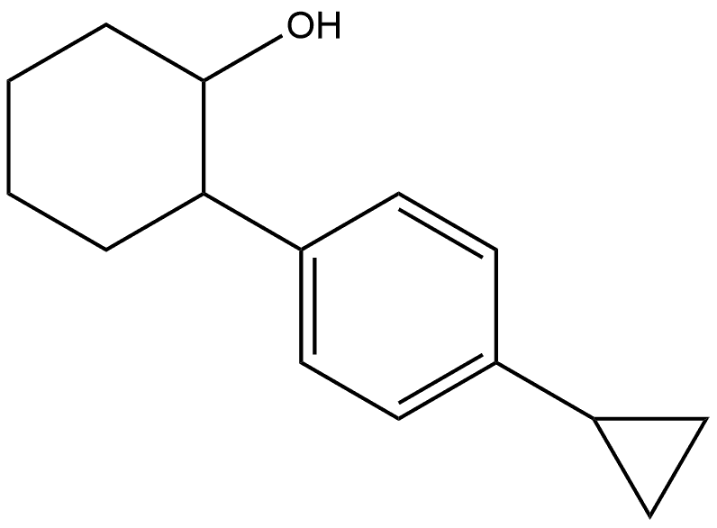 2-(4-Cyclopropylphenyl)cyclohexanol Structure