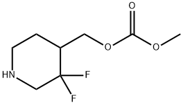 Carbonic acid, (3,3-difluoro-4-piperidinyl)methyl methyl ester 구조식 이미지