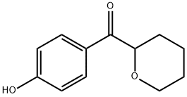 Methanone, (4-hydroxyphenyl)(tetrahydro-2H-pyran-2-yl)- Structure