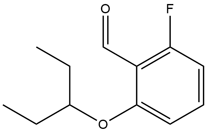 2-fluoro-6-(pentan-3-yloxy)benzaldehyde Structure