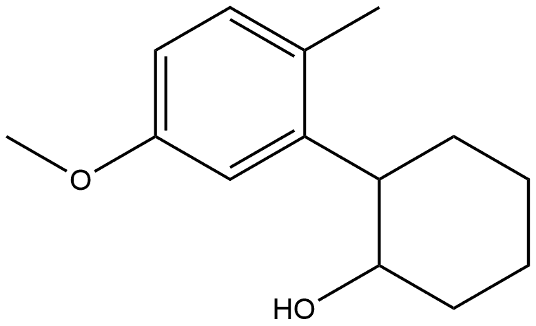 2-(5-Methoxy-2-methylphenyl)cyclohexanol Structure