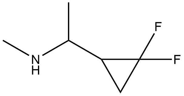 1-(2,2-difluorocyclopropyl)-N-methylethan-1-amine Structure